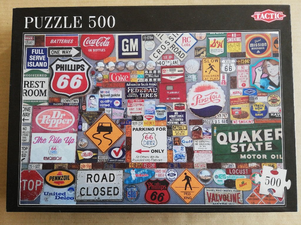 Puzzel 500 stuks  : Logo's, Hobby & Loisirs créatifs, Sport cérébral & Puzzles, Enlèvement, 500 à 1500 pièces, Utilisé, Puzzle