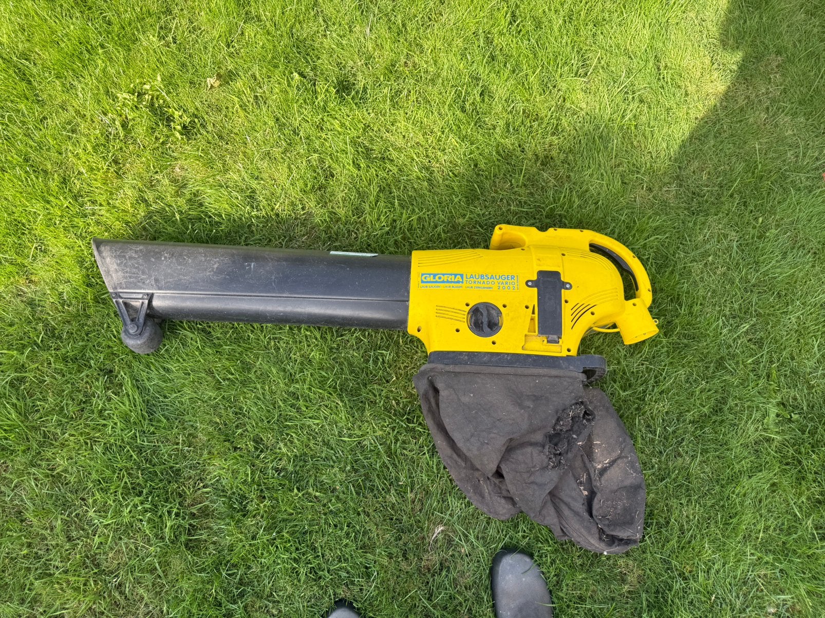 Gloria bladblazer en zuiger, Tuin en Terras, Gebruikt, Handgedragen, Ophalen of Verzenden, Met opvangzak