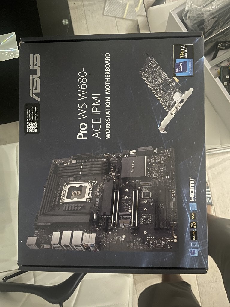Nieuwe ASUS Pro WS W680-ACE IPMI moederbord te koop, Ophalen, Nieuw, Intel, DDR5