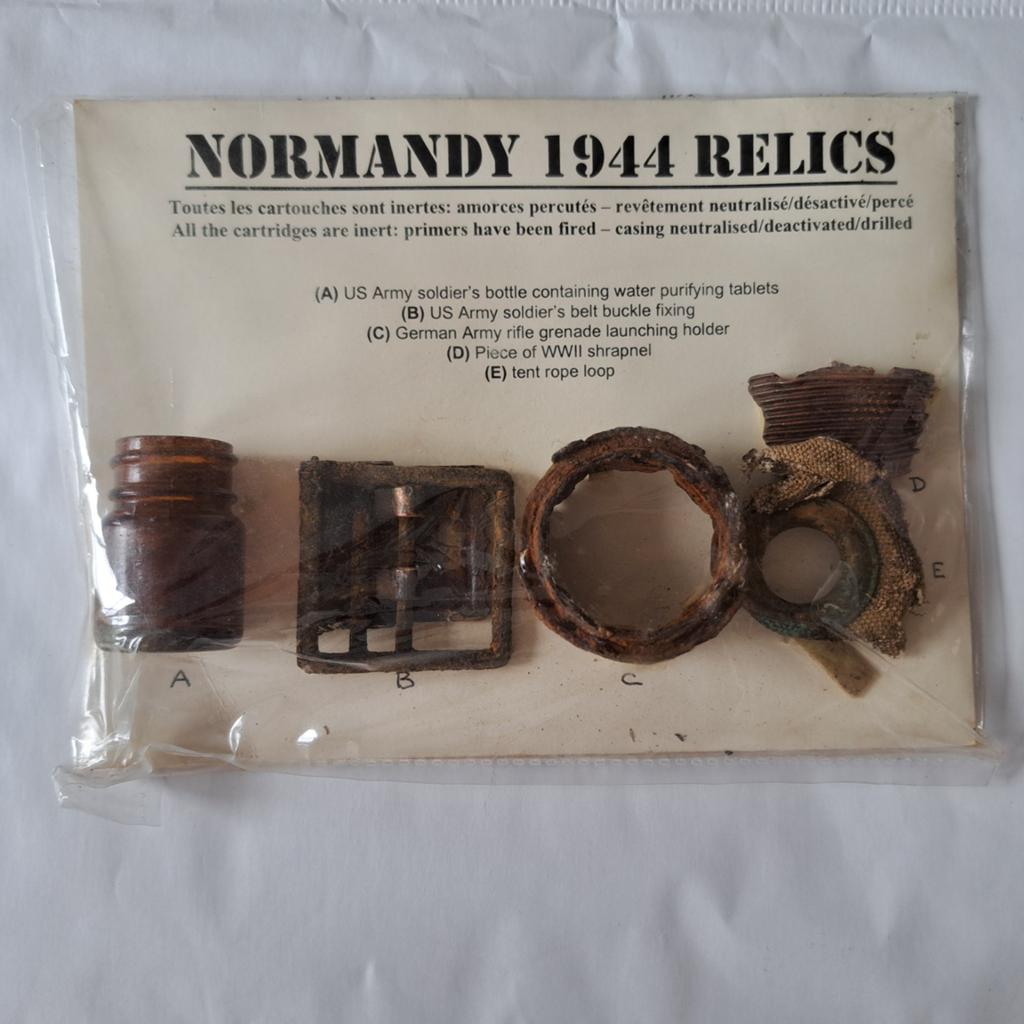 Ensemble de reliques de la collection Normandie 1944 WW2, Enlèvement ou Envoi