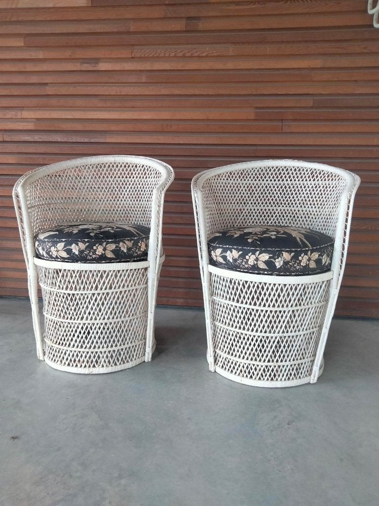Setprijs 80s vintage Boho Bohemien lounge fauteuils, Verzamelen, Ophalen, Huis en Inrichting