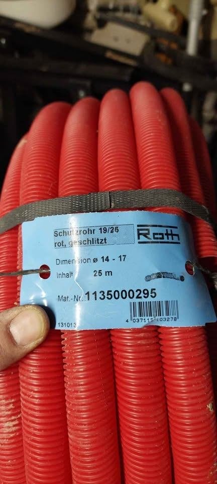 ROTH beschermbuis 19/25 - rol van 25 m (nieuw/gesplitst), Doe-het-zelf en Bouw, Ophalen, Zo goed als nieuw