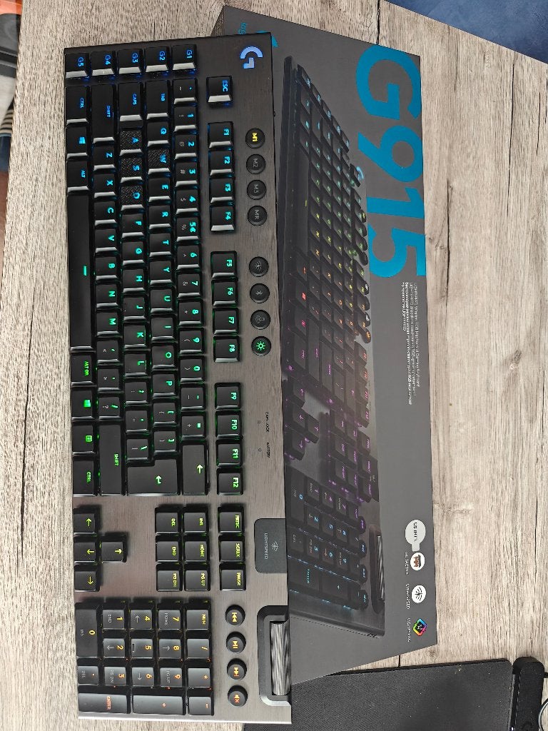 logitech G915 lightspeed tactile QWERTY, Enlèvement ou Envoi, Logitech, Comme neuf, Qwerty