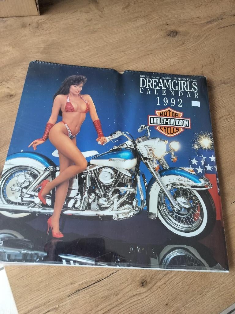 Harley davidson dreamgirls calendar 1991 nieuw, Ophalen of Verzenden