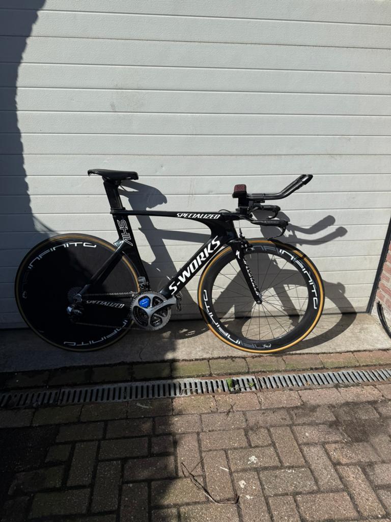 S-works shiv tijdritfiets maat 56 |Dura-Ace Di2 |Powermeter, Fietsen en Brommers, Ophalen, Zo goed als nieuw, Carbon