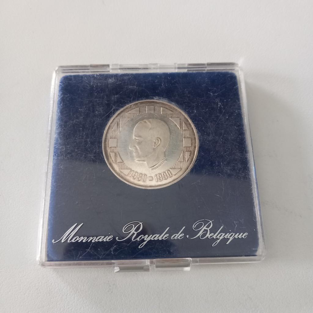 Pièce en argent 500 g Boudewijn 1930/1990 fr, Timbres & Monnaies, Monnaies | Belgique, Enlèvement ou Envoi, Argent, Argent