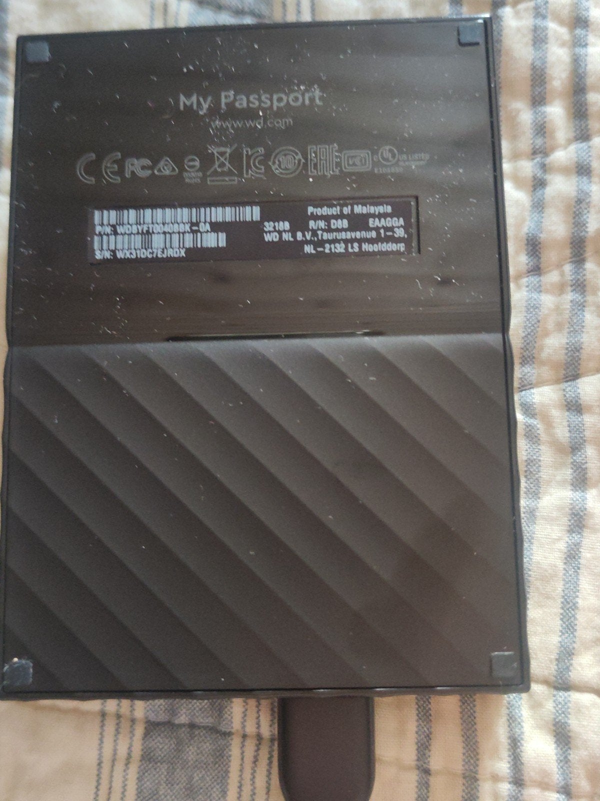 Disque dur externe portable WD My Passport 4 To (4000 Go) –, Informatique & Logiciels, 4 To, HDD, Externe, Comme neuf