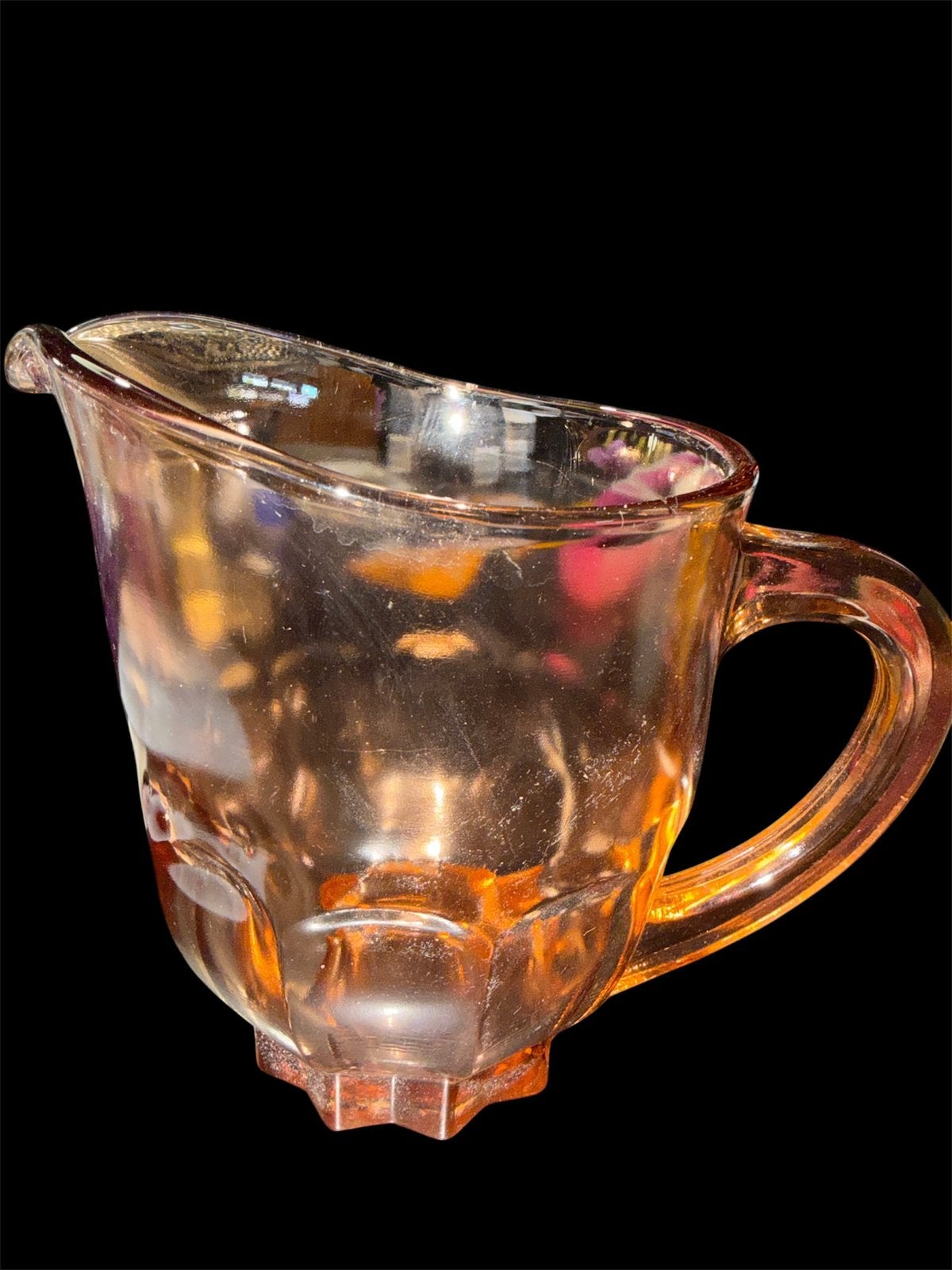 Pichet / Broc vintage en verre ambré – Made in France, Enlèvement
