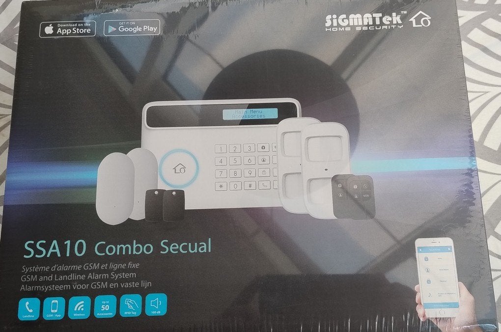 Système d'alarme combiné SigmaTek SSA10 Secual(GSM&Lig.Fixe), Beweging, Draadloos, Nieuw, Ophalen of Verzenden