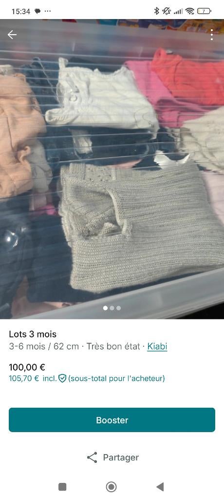 Lots de vêtements filles 1 mois a 18 mois, Enlèvement ou Envoi, Utilisé, Sergent Major, Fille