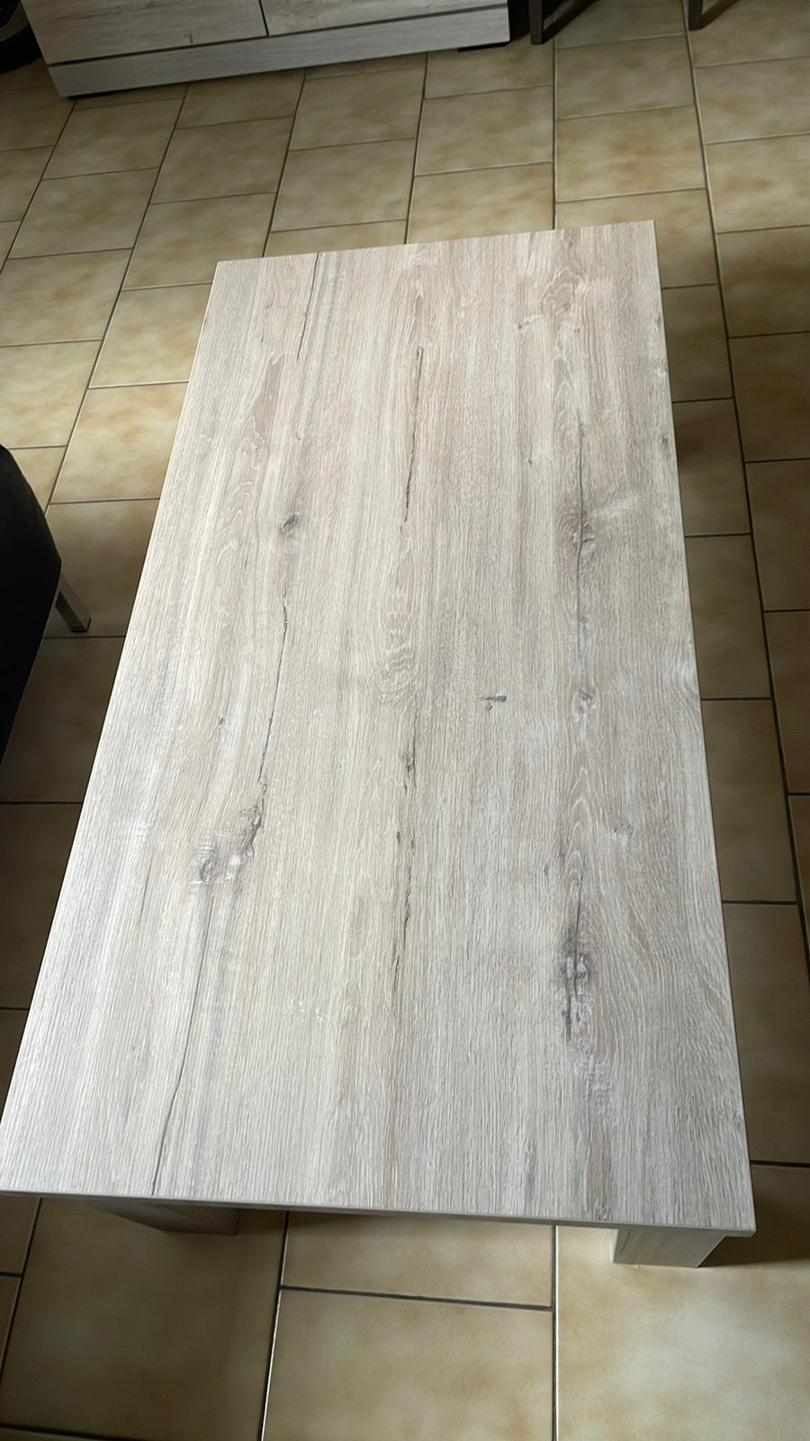 Salon tafel en 4 eetkamer stoelen, Ophalen, Zo goed als nieuw