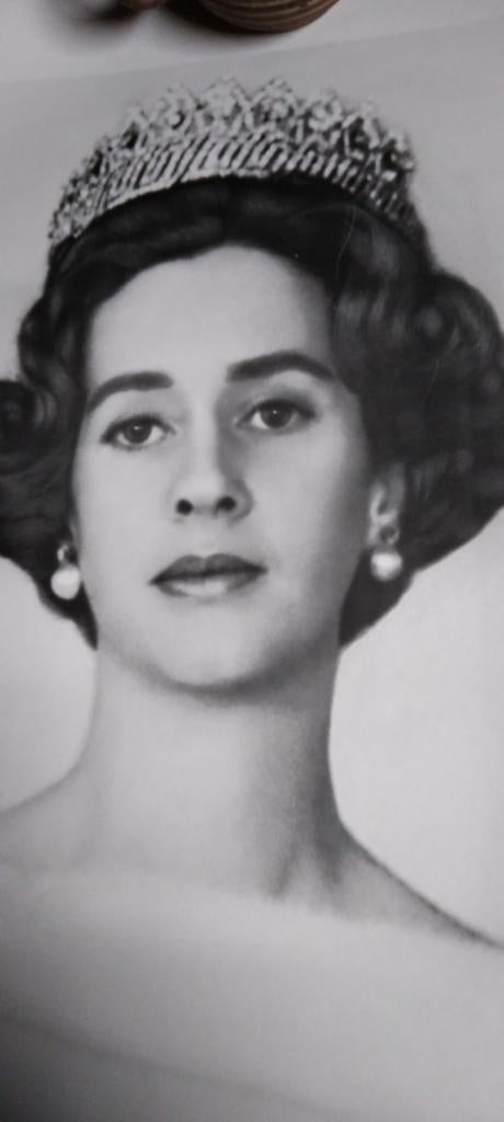 Poster Koningin Fabiola, Verzamelen, Ophalen of Verzenden