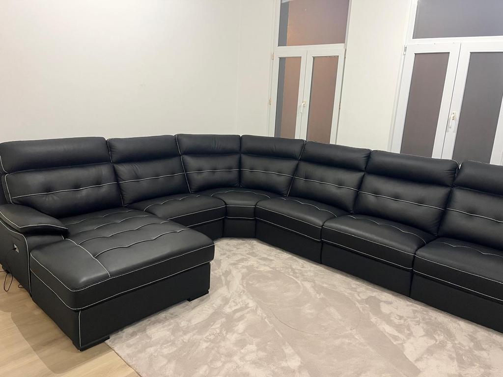 Set en cuir, Maison & Meubles, Canapés | Coins salons complets, Utilisé, Enlèvement