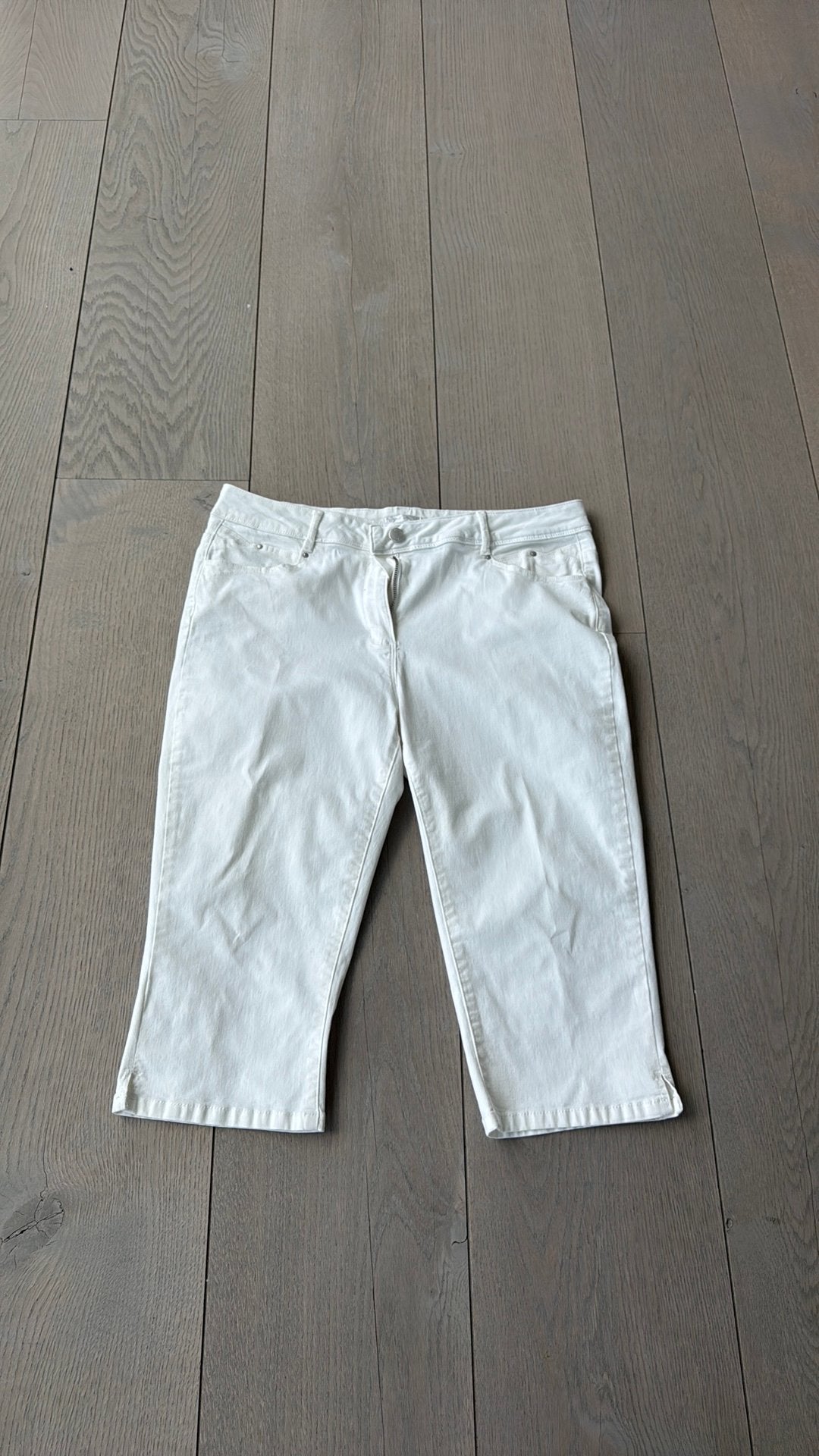 Driekwartsbroek dames, Kleding | Dames, Broeken en Pantalons, Ophalen, Zo goed als nieuw, Wit