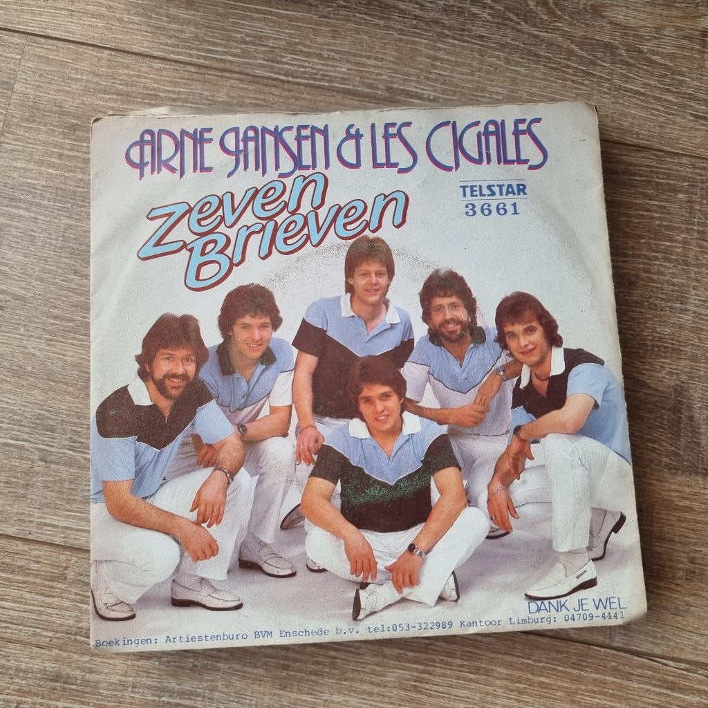 7" Arne Jansen & Les Cigales – Zeven Brieven, CD & DVD, Enlèvement ou Envoi, Utilisé, 7 inch, En néerlandais