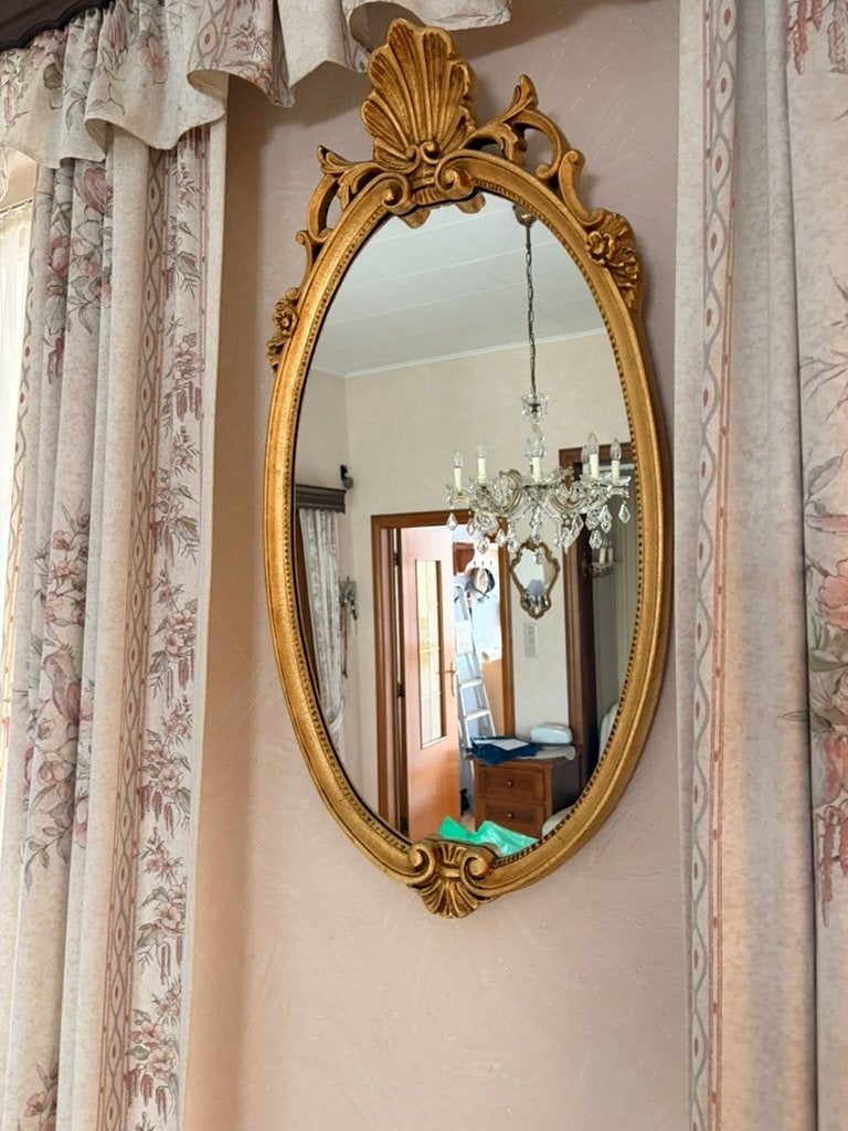 Miroirs, Maison & Meubles, Accessoires pour la Maison | Miroirs, Comme neuf, 50 à 75 cm, Moins de 100 cm, Ovale, Enlèvement