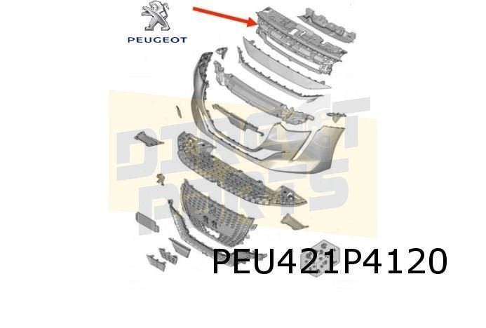 Peugeot 208 (10/19- 10/23) (P21E) voorbumberversterking bove, Neuf, -, -, Avant
