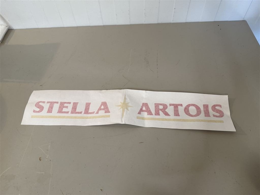Stella Artois Ruitsticker - Etalage of Ramen - Origineel Log, Verzamelen, Ophalen of Verzenden, Nieuw, Stella Artois