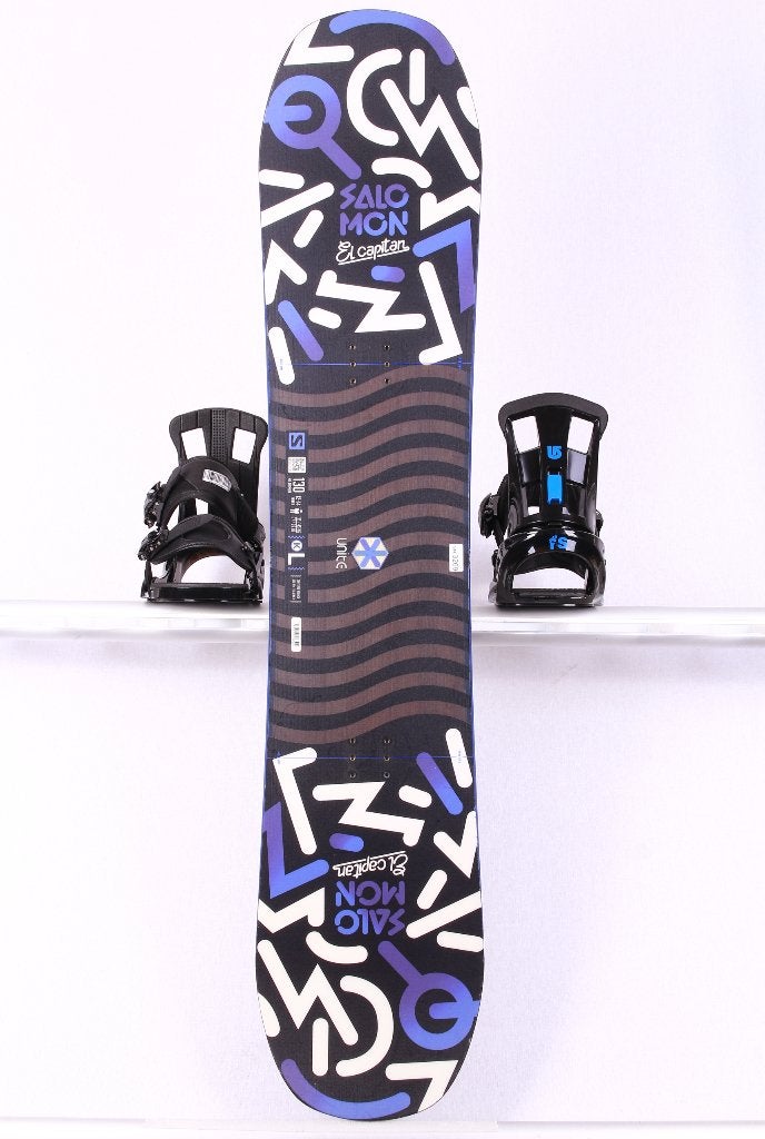 Snowboard 110 ; 130 cm pour enfants SALOMON EL CAPITAN, noir, Envoi, Utilisé, Planche