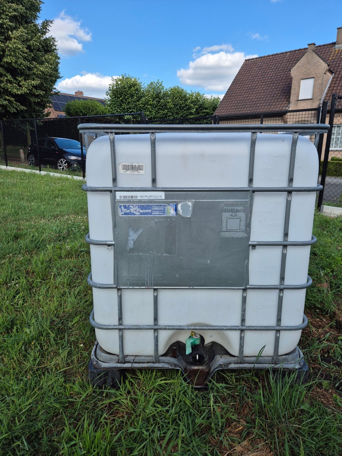 Ibc-container 1000l, Enlèvement