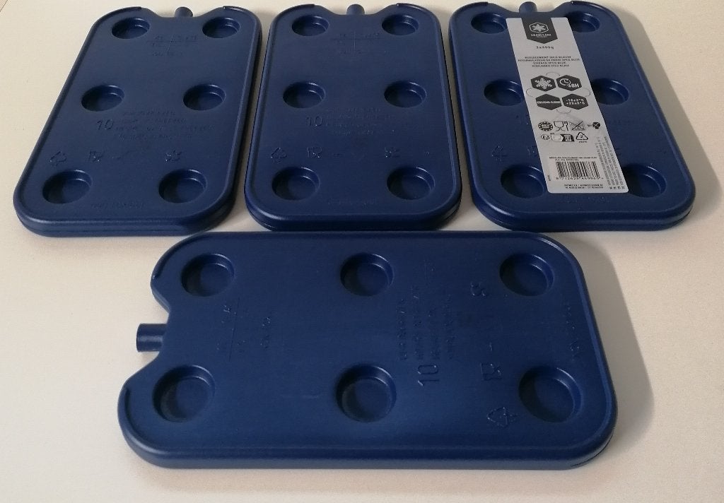 4 x 400 gr blauwe koelelementen, Ophalen of Verzenden, Nieuw