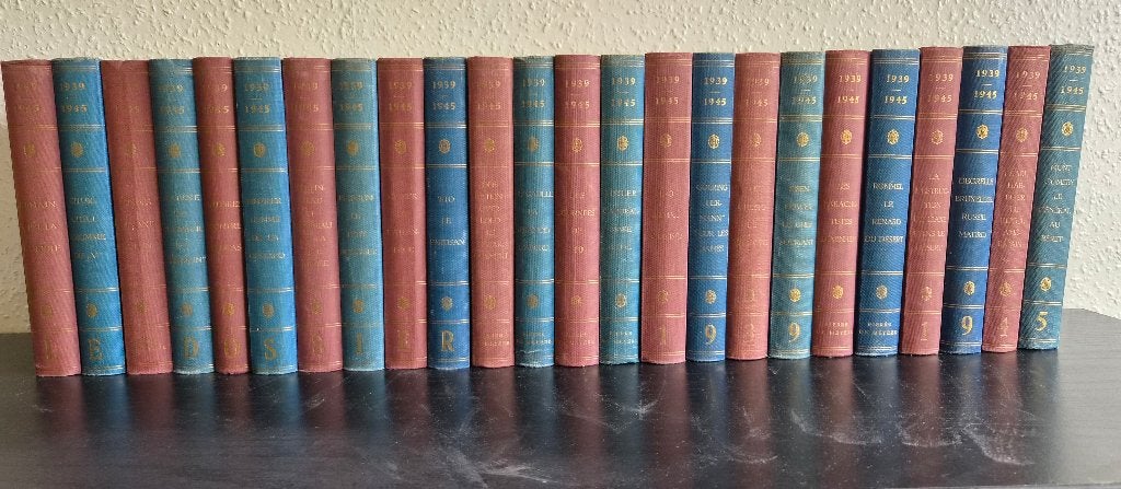Collection de livres anciens reliés 'Le dossier 1939-1945', Général, Deuxième Guerre mondiale, Enlèvement, Utilisé
