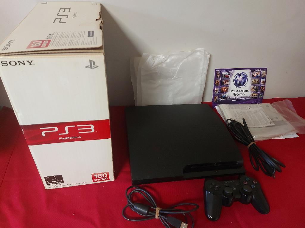 PS3 met 1 controller, Games en Spelcomputers, Gebruikt, Ophalen of Verzenden, 160 GB, Met 1 controller
