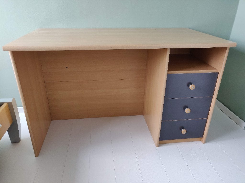 bureau met ladenblok, Huis en Inrichting, Ophalen, Gebruikt, 120 cm