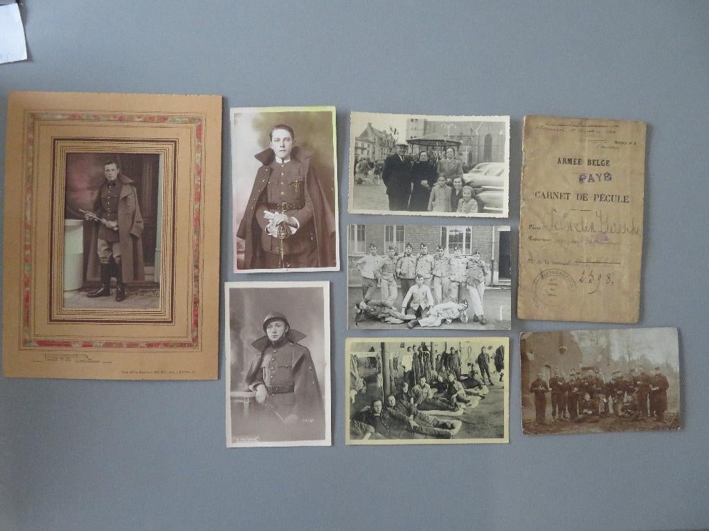 lot Foto,s loonboekje Fam. Van Den Bossche Boom WO1 en WO2, Verzamelen, Ophalen of Verzenden, Overige soorten, Foto of Poster