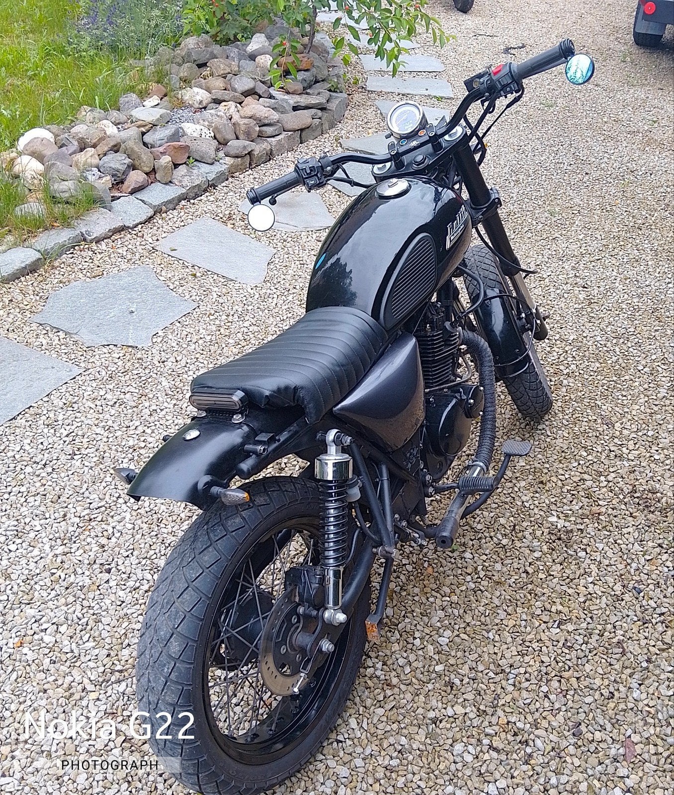 125cc custom Scrambler Bluroc Bullit, 125 cm³, Particulier, Éclairage LED, 1 cylindre