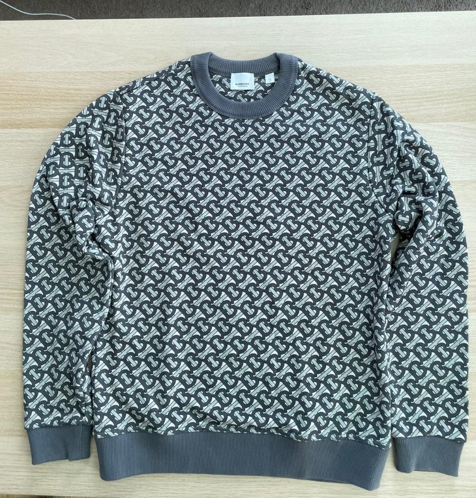 Burberry sweatshrit trui, Kleding | Heren, Truien en Vesten, Ophalen of Verzenden, Zo goed als nieuw, Grijs, Burberry