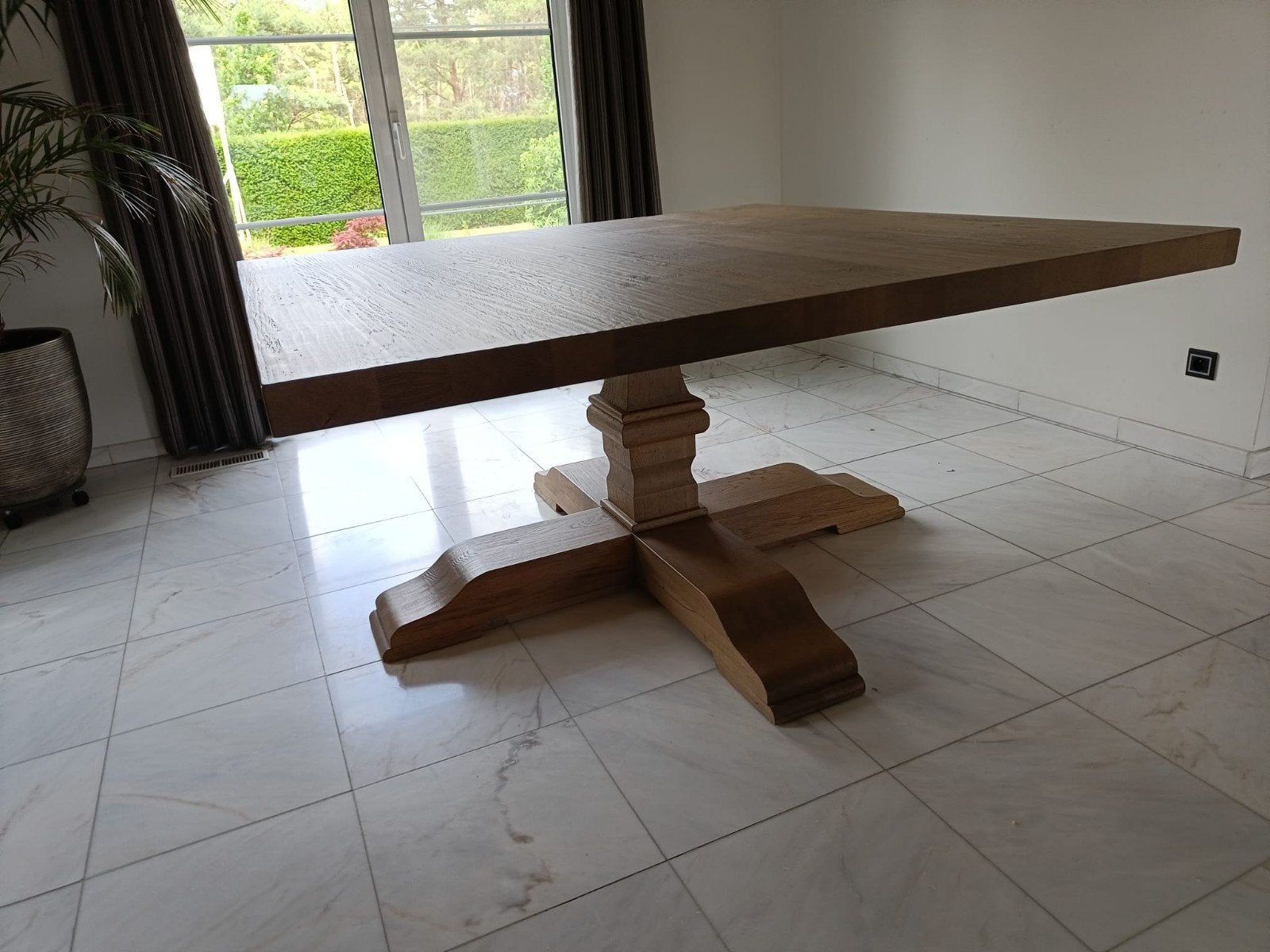 Kloostertafel eettafel, Ophalen