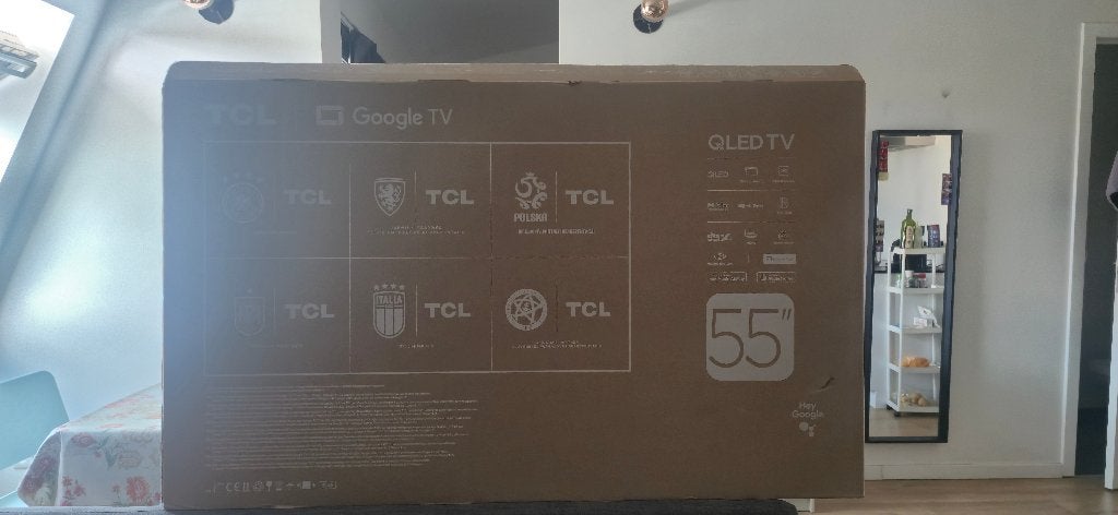 TCL Google TV QLED 55", TV, Hi-fi & Vidéo, Autres marques, QLED, Enlèvement ou Envoi, 120 Hz