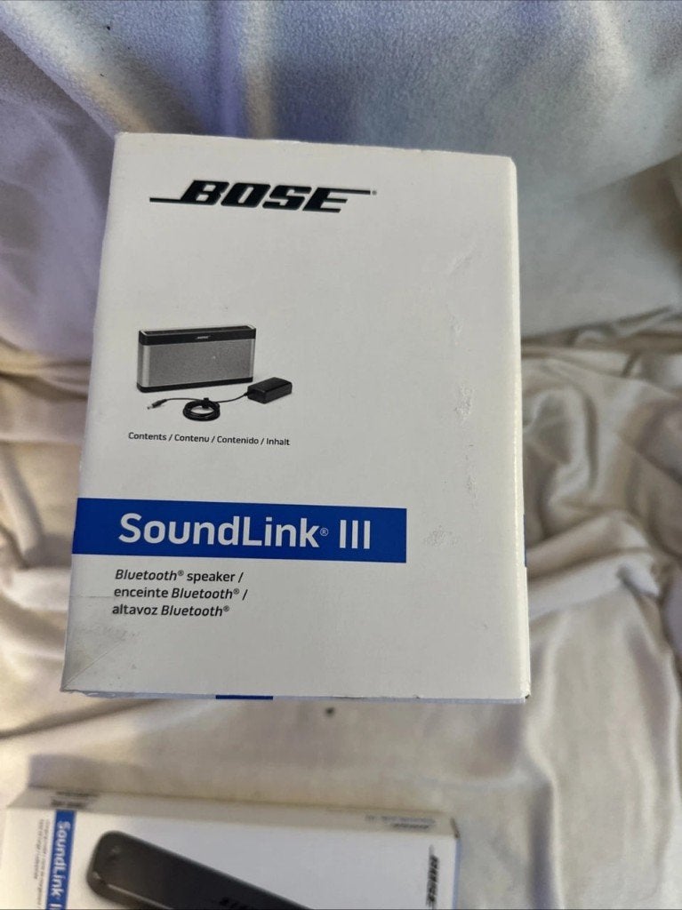 Borne de recharge Bose SoundLink III+, TV, Hi-fi & Vidéo, Neuf, Enlèvement ou Envoi, Enceinte portable, Entrée AUX