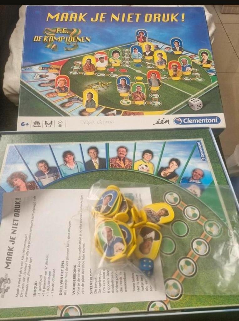 Spel doos fc kampioenen.maak je niet druk, Hobby en Vrije tijd, Ophalen