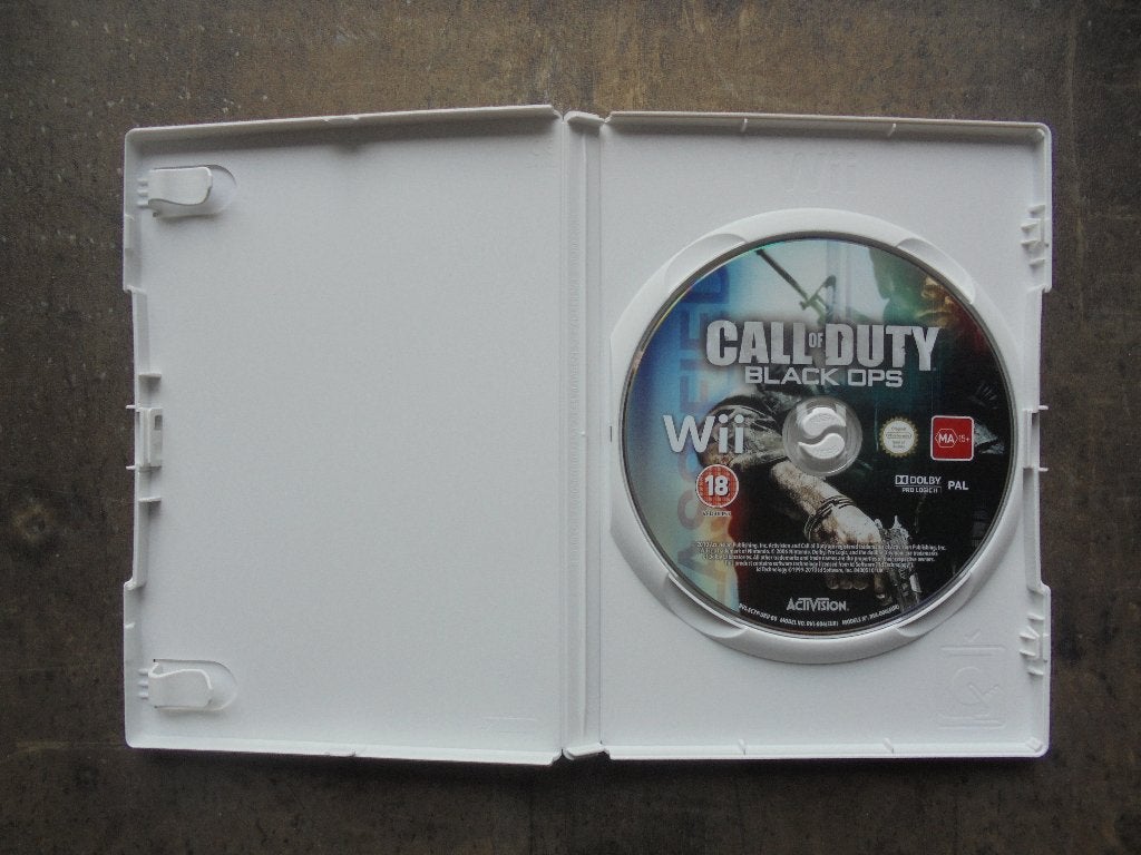 Call Of Duty Black OPS voor Wii (zie foto's), Games en Spelcomputers, Gebruikt, Vanaf 18 jaar, Shooter, 1 speler