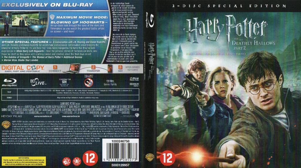 harry potter 8 (blu-ray + blu-ray bonus) nieuw, Cd's en Dvd's, Blu-ray, Gebruikt, Science Fiction en Fantasy, Ophalen of Verzenden