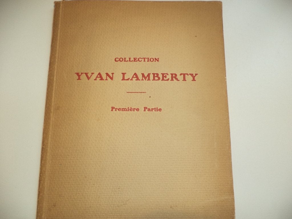 1929 catalogus coll Yvan Lamberty G. GIROUX ENSOR ROUSSEAU.., Ophalen of Verzenden