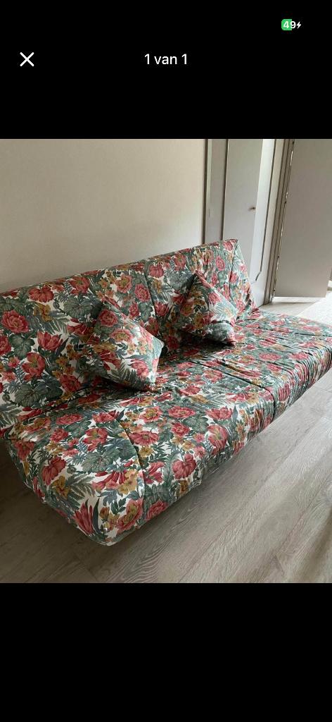 Slaapbank, Huis en Inrichting, Slaapkamer | Slaapbanken, Ophalen, Overige kleuren, Zo goed als nieuw, 200 cm