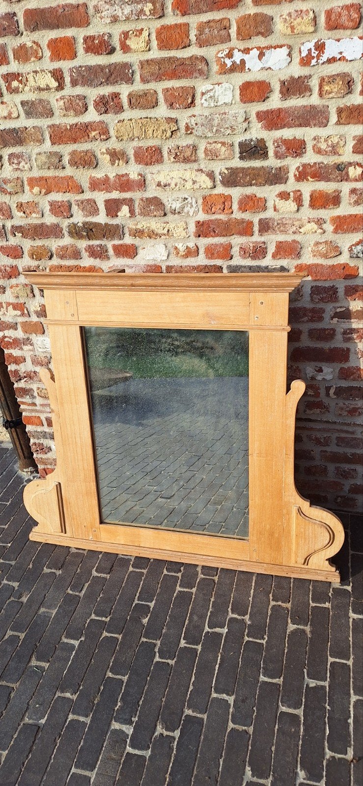 Landelijke spiegel hout, Ophalen