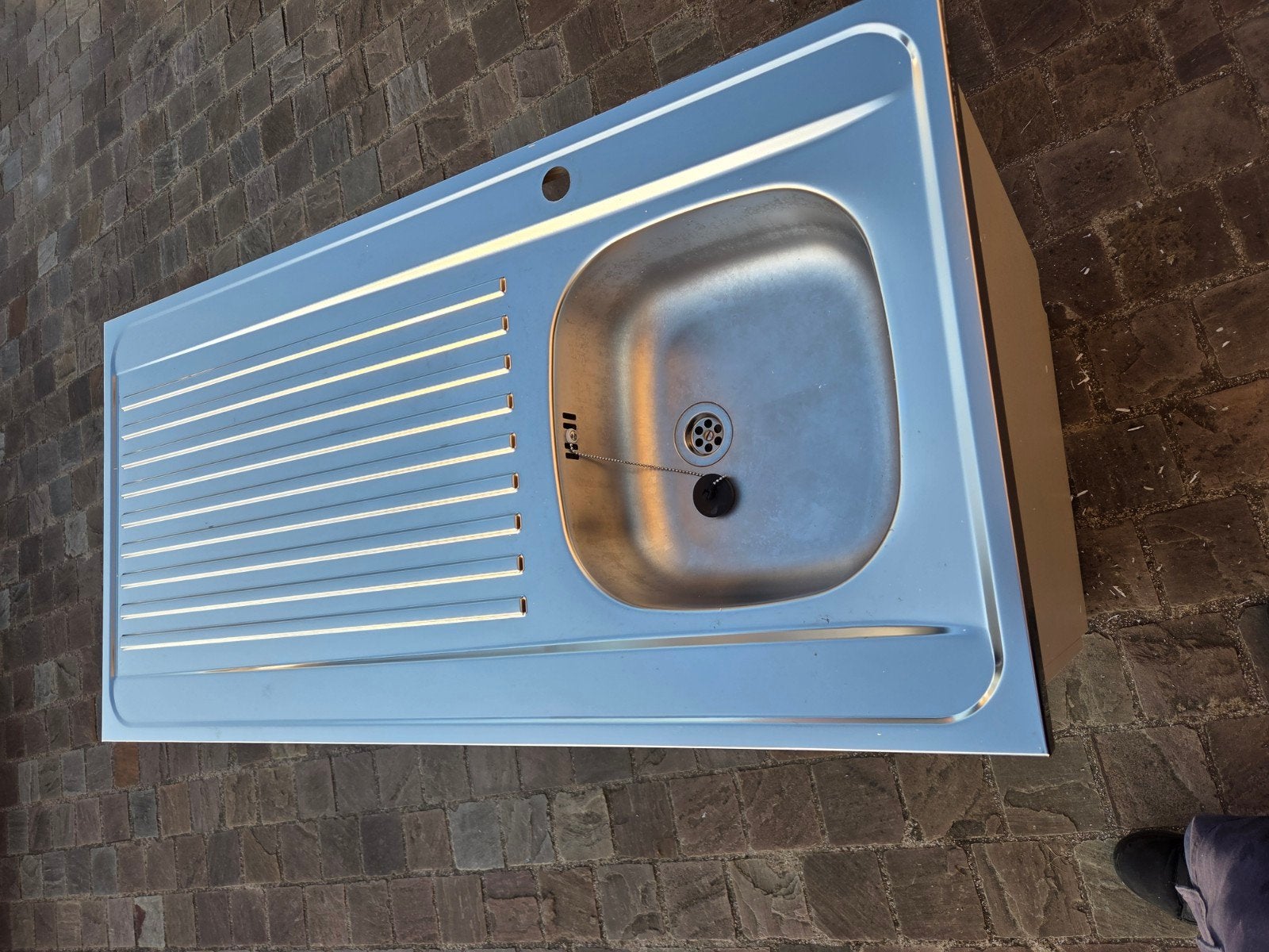 Evier pour kot ou buvette ou buanderie, Bricolage & Construction, Enlèvement ou Envoi, Inox, Robinet