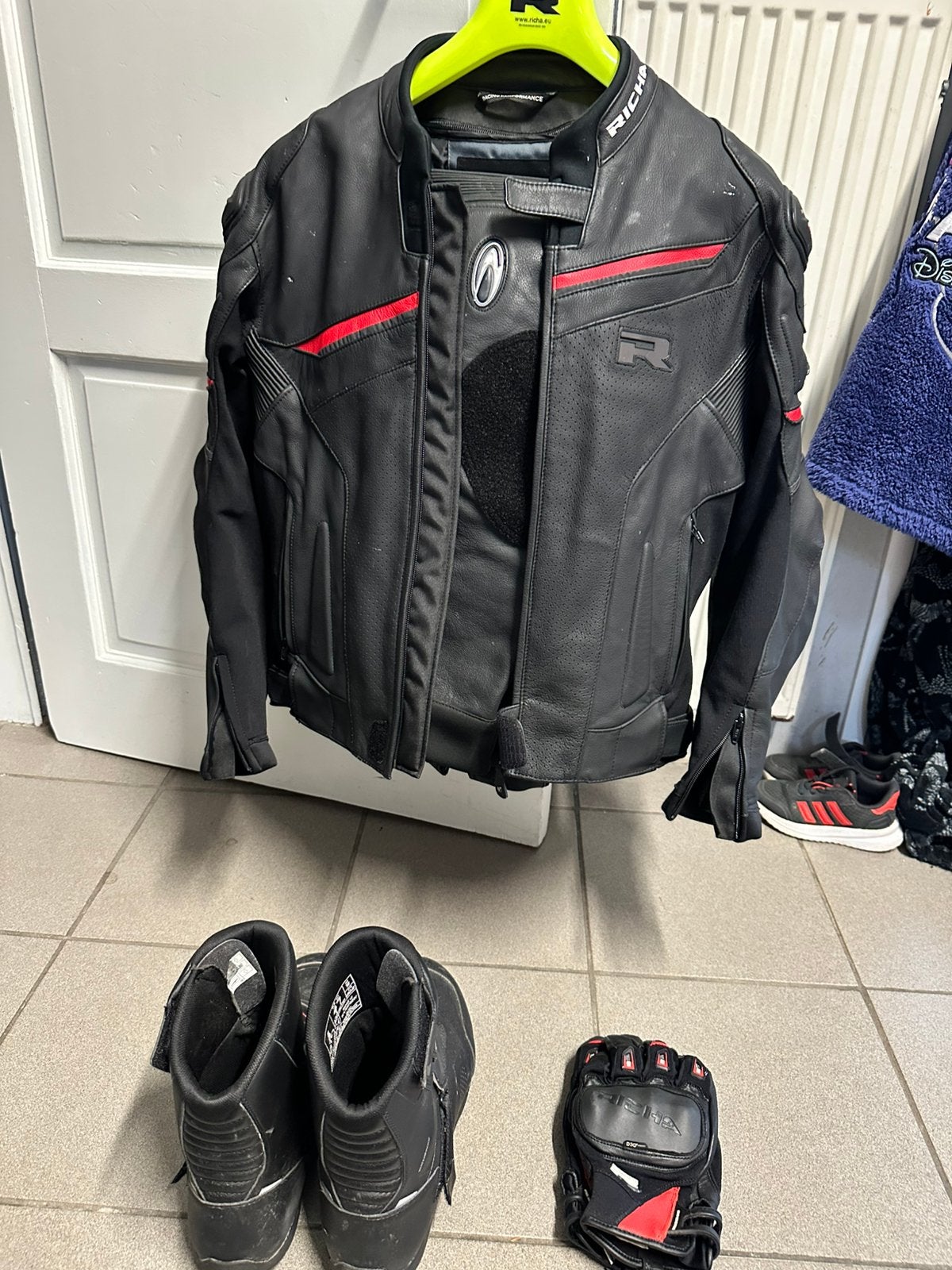 Richa Motorkledij set, Motoren, Kleding | Motorkleding, Jas | leer, Heren, Tweedehands, Ophalen
