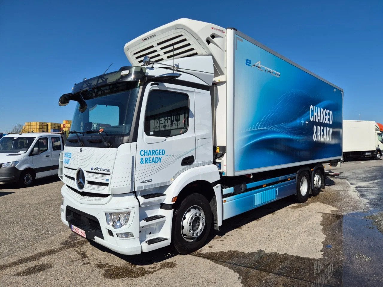 Mercedes-Benz e ACTROS 400 L (bj 2023), Auto's, Automaat, Adaptive Cruise Control, Wit, Mercedes-Benz