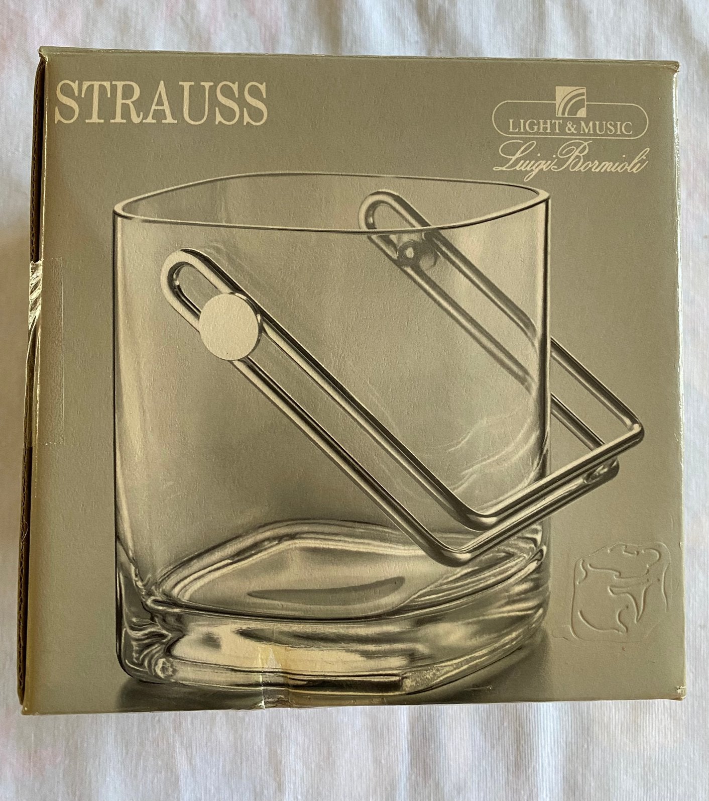Ijsemmer in kristalglas Strauss, Neuf, Verre ou Verres, Enlèvement, Autres matériaux