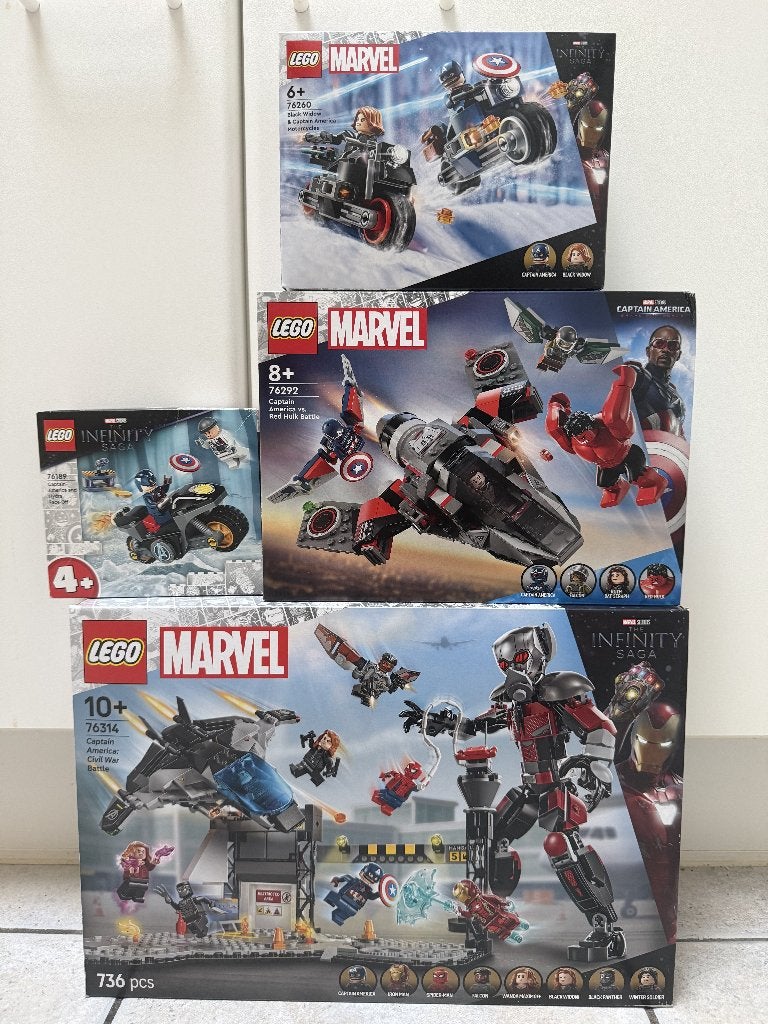 Lego Lot - Marvel - Captain America, Kinderen en Baby's, Speelgoed | Duplo en Lego, Ophalen, Marvel, Lego, Nieuw