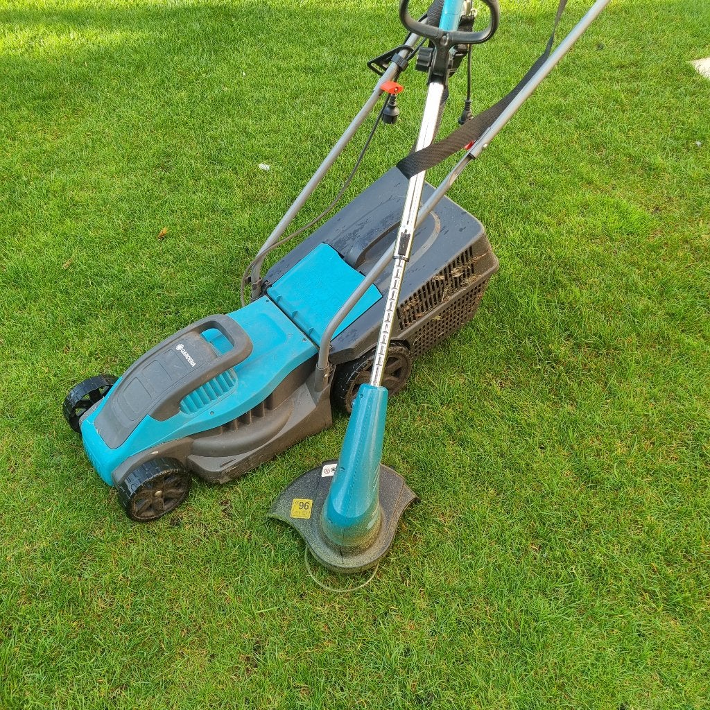Makita grasmaaier + kantenmaaier, Jardin & Terrasse, Tondeuses à gazon, Enlèvement, Comme neuf, Tondeuses à gazon électriques