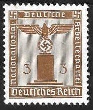 1 Postzegel Duitse Rijk 1942 Adelaar op sokkel,, Ophalen of Verzenden, Overige periodes, Postfris