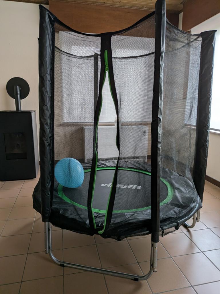 Trampoline Virtufit 140 cm met veiligheidsnet, Kinderen en Baby's, Speelgoed | Buiten | Trampolines, Ophalen