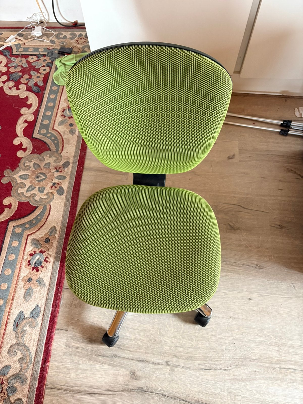 Bureaustoel meubelen verbergmoes, Maison & Meubles, Chaises de bureau, Enlèvement, Utilisé, Vert, Chaise de bureau