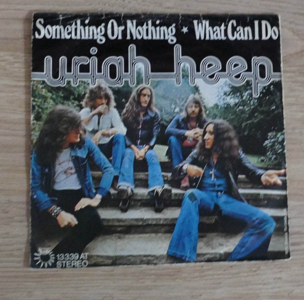 7" Uriah Heep – Something Or Nothing / What Can I Do, Cd's en Dvd's, Vinyl Singles, Gebruikt, 7 inch, Single, Ophalen of Verzenden
